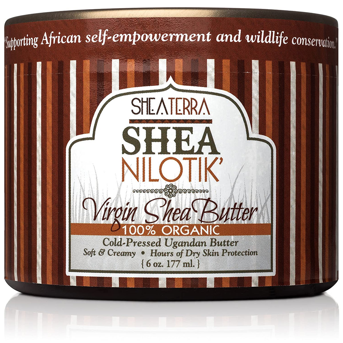 Shea Nilotik Virgin Shea Butter Cold Pressed 6 Oz Fragrance Free