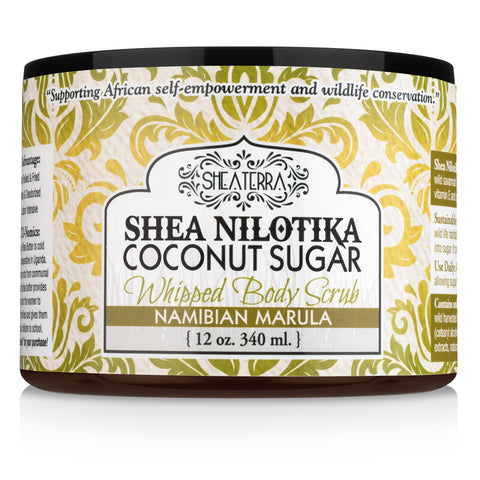 Shea Nilotik' Whipped Body Scrub NAMIBIAN MARULA  (12 oz.)