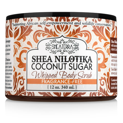 Shea Nilotik' Whipped Body Scrub FRAGRANCE FREE (12 oz.)