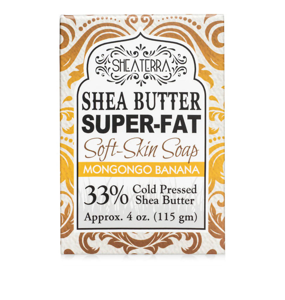 Shea Butter Super Fat Soft-Skin Soap MONGONGO BANANA Soap Bar