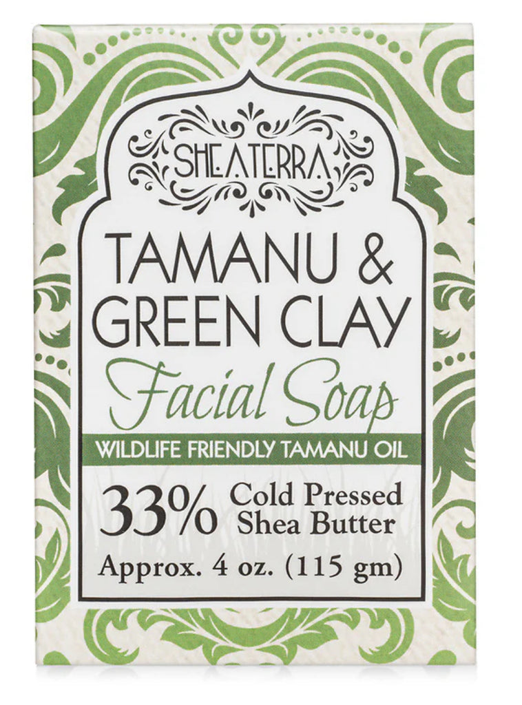 Tamanu & Green Clay Purifying Face & Body Cleansing Bar