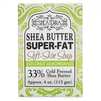 Shea Butter Super Fat Soft-Skin Soap COCONUT LEMONGRASS