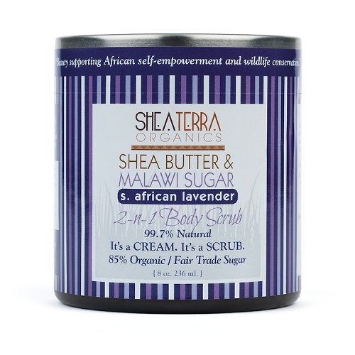 Shea Butter Body Scrub (8 oz.) S. African Lavender