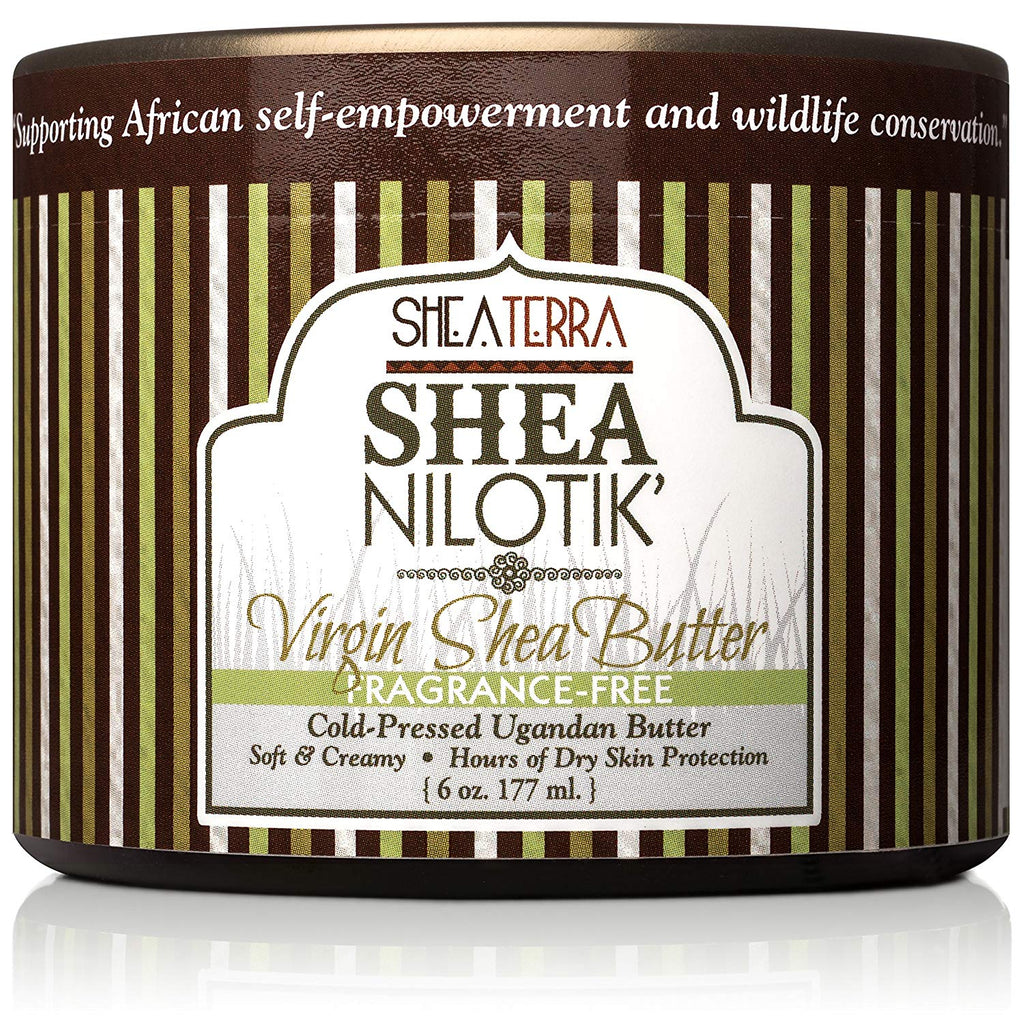 Shea Nilotik' Virgin Shea Butter Cold-Pressed FRAGRANCE FREE (6 oz.)