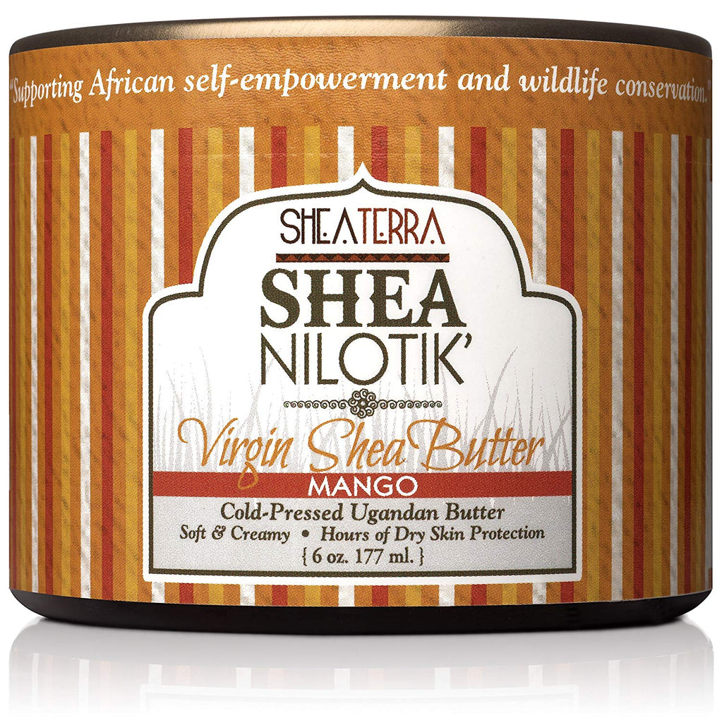 Shea Nilotik' Virgin Shea Butter Cold-Pressed MANGO (6 oz.)
