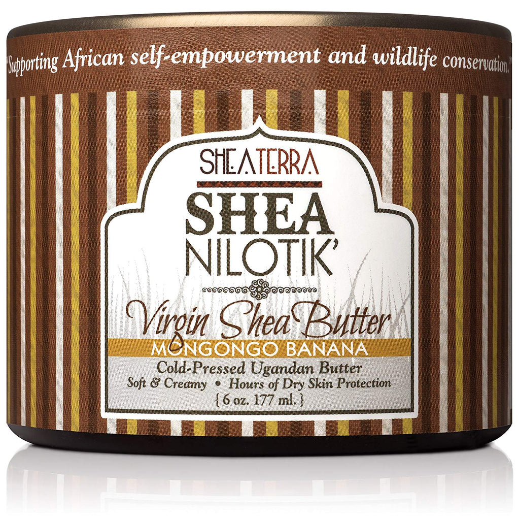 Shea Nilotik' Virgin Shea Butter Cold-Pressed MONGONGO BANANA (6 oz.)