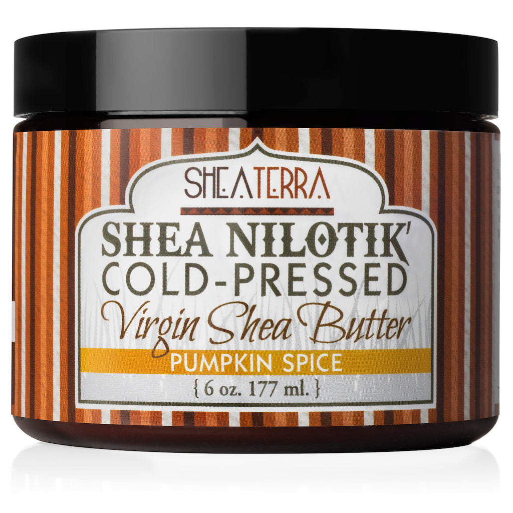 Shea Nilotik' Cold-Pressed Virgin Shea Butter PUMPKIN SPICE  (6 oz.)