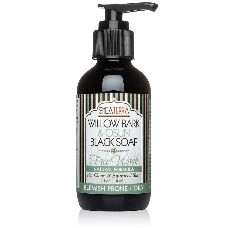 Willow Bark & Osun Black Soap Face Wash (4 oz.)