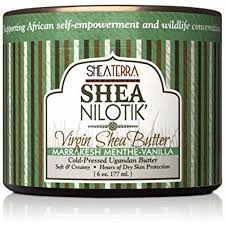 Shea Nilotik' Virgin Shea Butter Cold-Pressed MARRAKESH MENTHE-VANILLA (6 oz.)