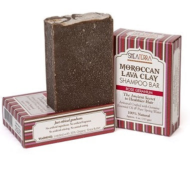 Moroccan Lava Clay Soap Bar (ROSE GERANIUM)