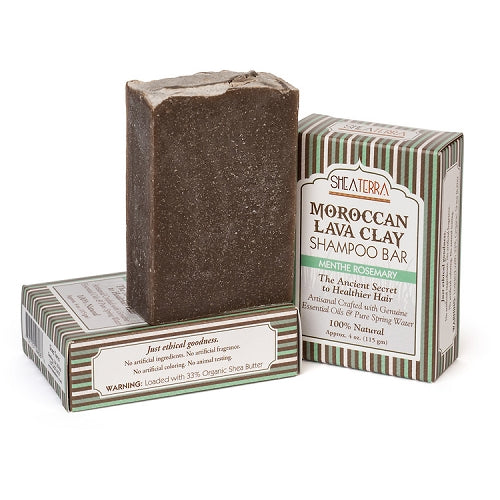 Moroccan Lava Clay Soap Bar (ROSEMARY MENTHE)