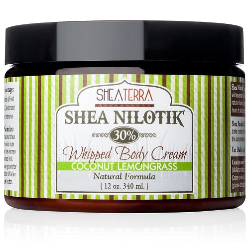 Shea Nilotik' Body Cream COCONUT LEMONGRASS (12oz)