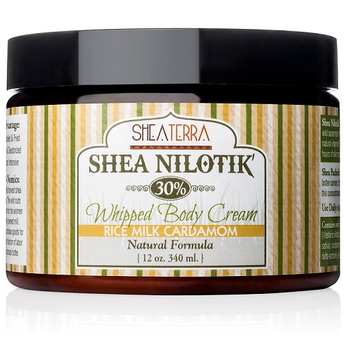 Shea Nilotik' Body Cream RICE MILK CARDAMOM (12oz)