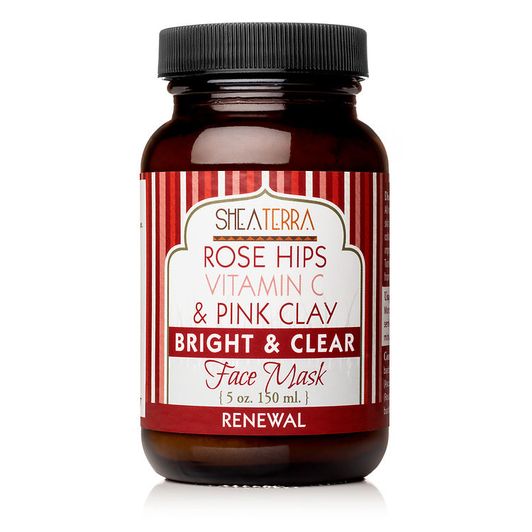 Rose Hips Vitamin C & Pink Clay Face Mask (4 oz.)