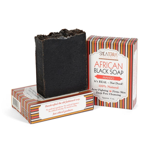 African Black Soap Bar (MANGO)
